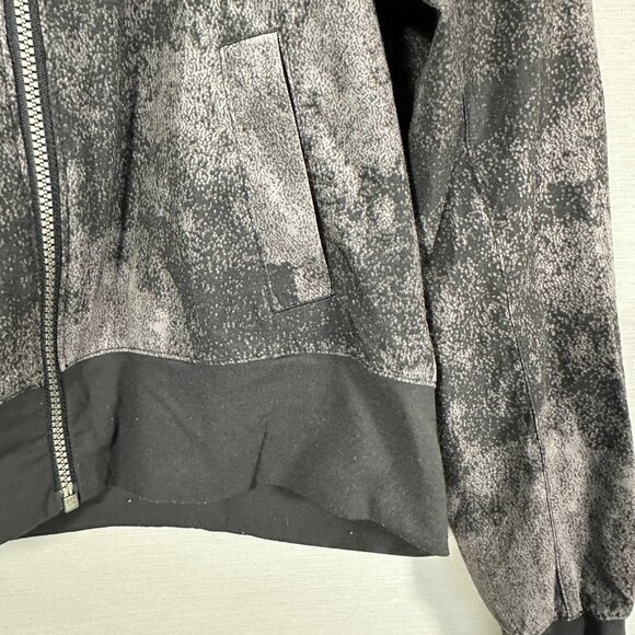 Lucy Jacket Womens Small Full Zip Gray Stretch Pockets Ribbed Cuffs - Picture 5 of 9